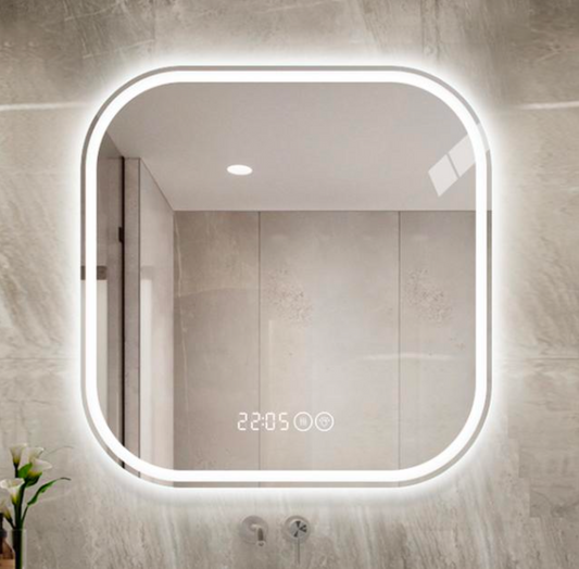 LED Rounded Square Front Light Frameless Mirror