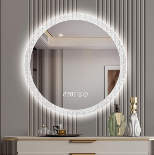 LED Glow Full Circle Front Light Acrylic Mirror