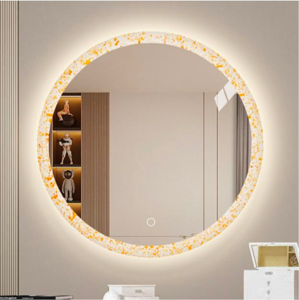 LED Glow Full Circle Front Light Acrylic Mirror
