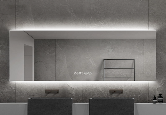 LED Elegant Rectangle Up and Down Backlit Frameless Mirror
