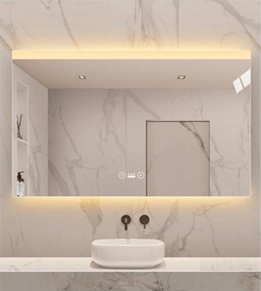LED Rectangle Front and Back Light Frameless Mirror